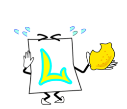 Cute! Fun! It is alphabet"EIJI-KUN". sticker #4470483
