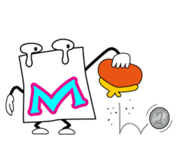Cute! Fun! It is alphabet"EIJI-KUN". sticker #4470484