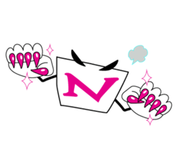 Cute! Fun! It is alphabet"EIJI-KUN". sticker #4470485