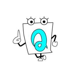 Cute! Fun! It is alphabet"EIJI-KUN". sticker #4470488