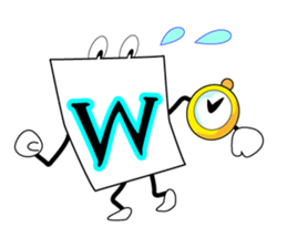 Cute! Fun! It is alphabet"EIJI-KUN". sticker #4470494