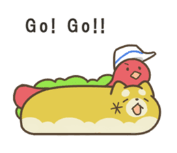 Bread Mocchiri Shiba sticker #4470676