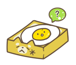 Bread Mocchiri Shiba sticker #4470681