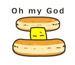 Bread Mocchiri Shiba sticker #4470710