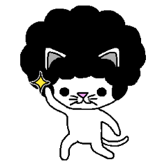 Funky Afro Cat