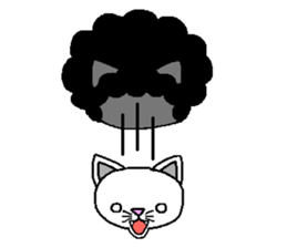 Funky Afro Cat sticker #4470953