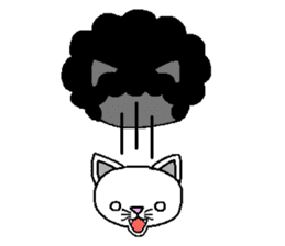 Funky Afro Cat sticker #4470953