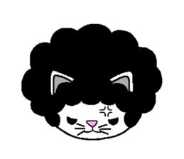 Funky Afro Cat sticker #4470958