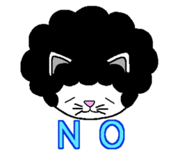 Funky Afro Cat sticker #4470962