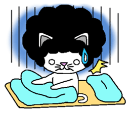 Funky Afro Cat sticker #4470968