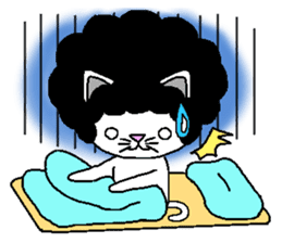 Funky Afro Cat sticker #4470968