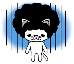 Funky Afro Cat sticker #4470973