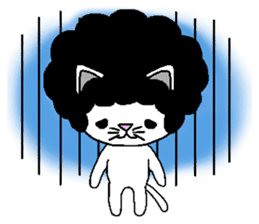 Funky Afro Cat sticker #4470973