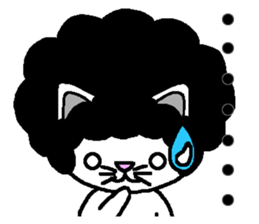 Funky Afro Cat sticker #4470984