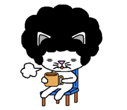Funky Afro Cat sticker #4470987