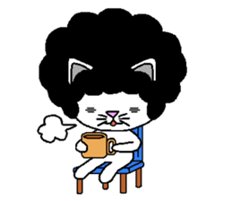 Funky Afro Cat sticker #4470987