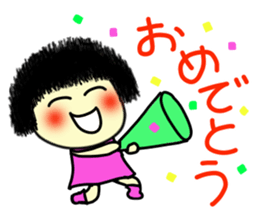 Okappa girl 1. sticker #4471040