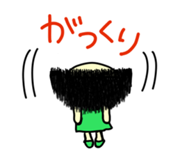 Okappa girl 1. sticker #4471042