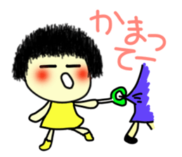 Okappa girl 1. sticker #4471043