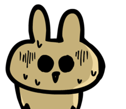 Motivation of bouncing rabbit sticker #4471612