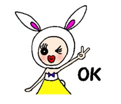 Urara-chan of a rabbit sticker #4471873