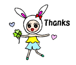 Urara-chan of a rabbit sticker #4471876