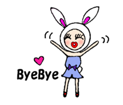 Urara-chan of a rabbit sticker #4471878