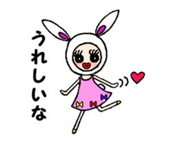 Urara-chan of a rabbit sticker #4471881