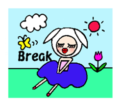 Urara-chan of a rabbit sticker #4471892