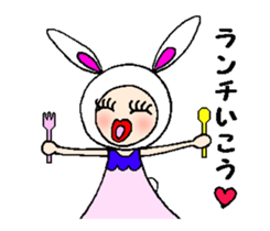 Urara-chan of a rabbit sticker #4471898