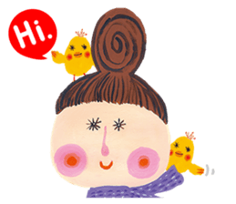 Bruno-Dolls Cackle Girl Sticker sticker #4472473