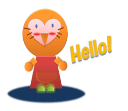 Owl"Fukumi-chan" sticker #4473977