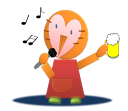 Owl"Fukumi-chan" sticker #4474013