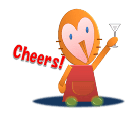 Owl"Fukumi-chan" sticker #4474014