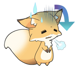 Girly fox sticker #4475100