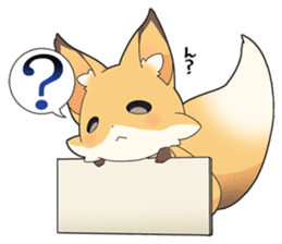 Girly fox sticker #4475102