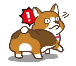 Corgi Run sticker #4475154
