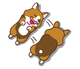 Corgi Run sticker #4475165