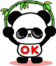 "SUNGLASSES PANDA" sticker #4476114