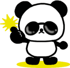"SUNGLASSES PANDA" sticker #4476138
