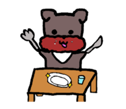 Yorkie Marron that floppy ears 3 sticker #4476353