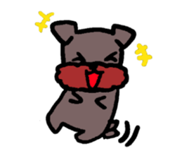 Yorkie Marron that floppy ears 3 sticker #4476354