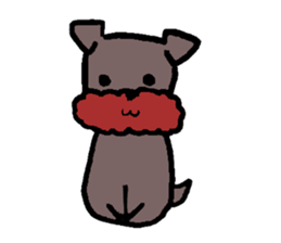 Yorkie Marron that floppy ears 3 sticker #4476359