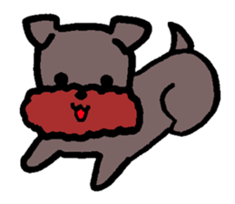 Yorkie Marron that floppy ears 3 sticker #4476360