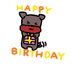 Yorkie Marron that floppy ears 3 sticker #4476361