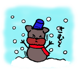 Yorkie Marron that floppy ears 3 sticker #4476371