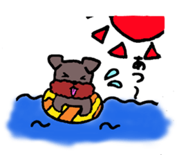 Yorkie Marron that floppy ears 3 sticker #4476372