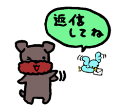 Yorkie Marron that floppy ears 3 sticker #4476373