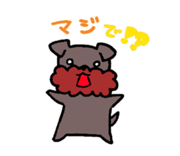 Yorkie Marron that floppy ears 3 sticker #4476374