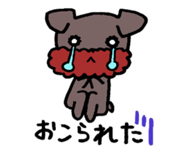 Yorkie Marron that floppy ears 3 sticker #4476378